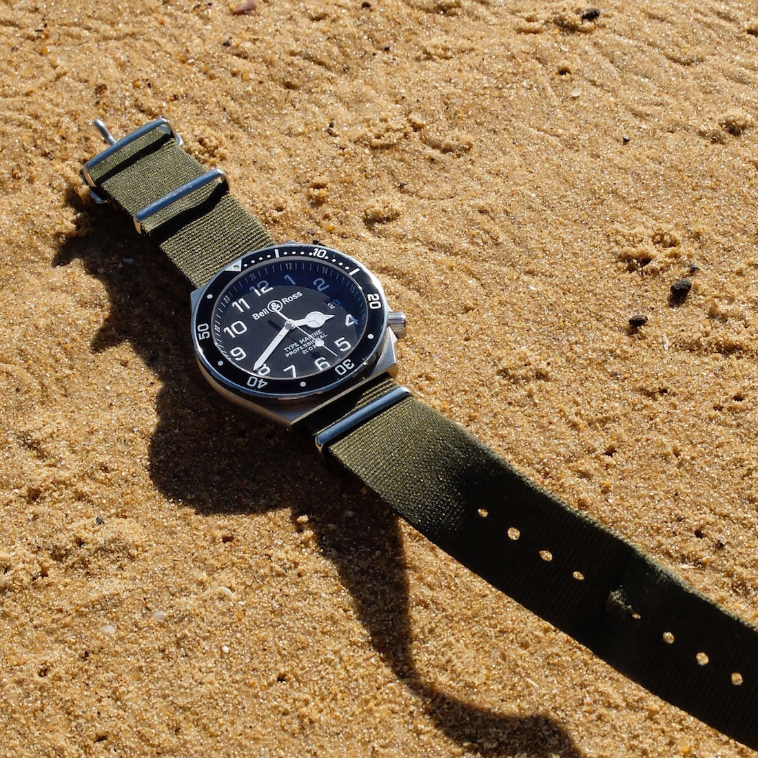 Bell Ross Olive tropical strap